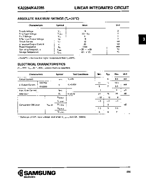 KA2284 Datasheet PDF (114 KB) Samsung | Pobierz z Elenota.pl
