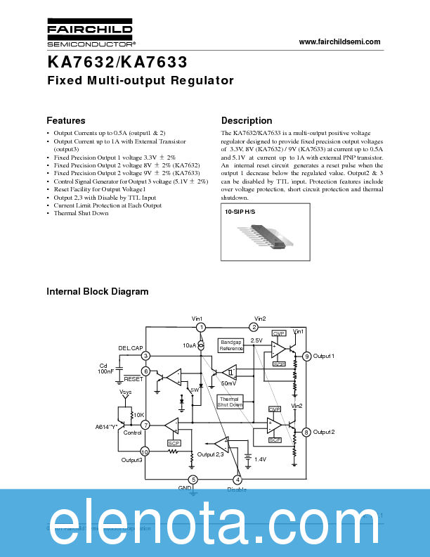 KA7632 Datasheet PDF (102 KB) Fairchild | Pobierz z Elenota.pl