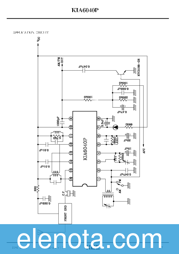 KIA6040P Datasheet PDF (539 KB) KEC | Pobierz z Elenota.pl