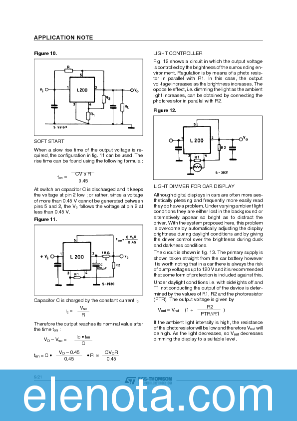 L200 Datasheet PDF (1.58 MB) SGS Thomson Microelectronics | Pobierz z ...