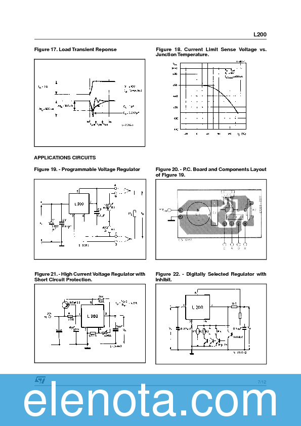 L200 Datasheet PDF (283 KB) STMicroelectronics | Pobierz z Elenota.pl