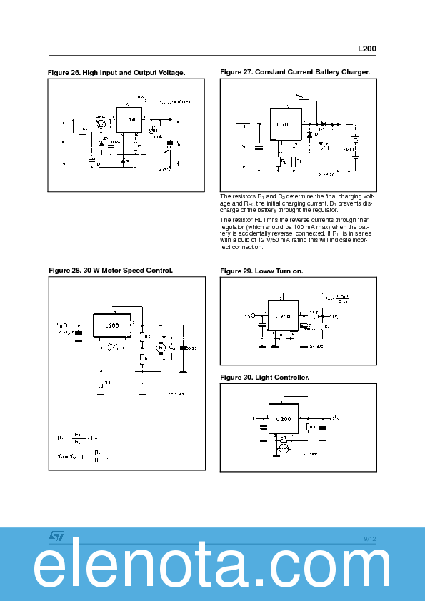 L200 Datasheet PDF (283 KB) STMicroelectronics | Pobierz z Elenota.pl
