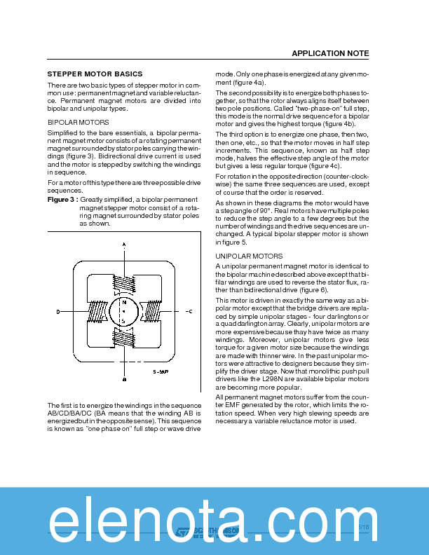 L297 Datasheet PDF (188 KB) STMicroelectronics | Pobierz z Elenota.pl