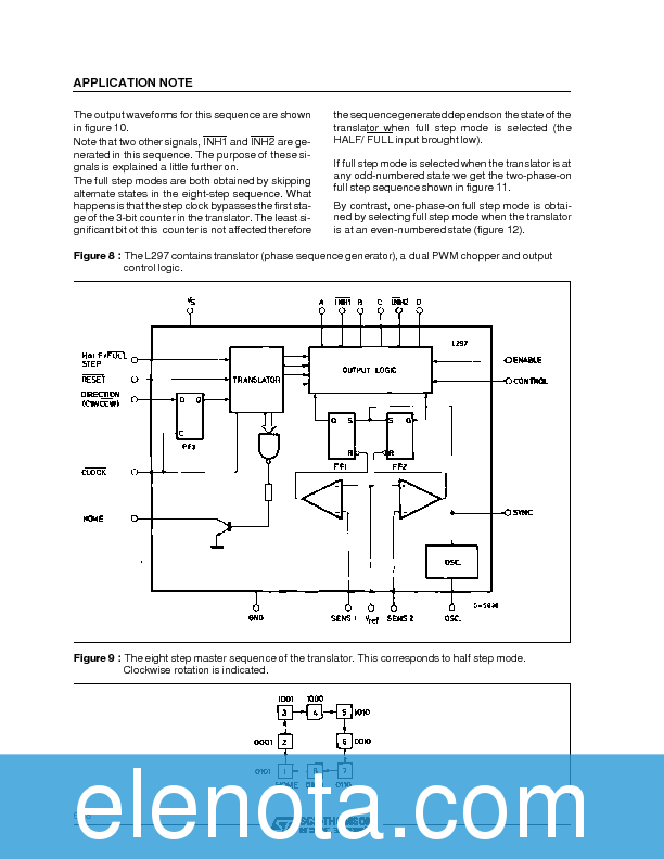 L297 Datasheet PDF (188 KB) STMicroelectronics | Pobierz z Elenota.pl