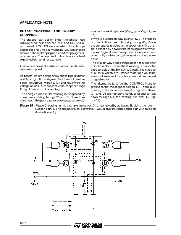 L297 Datasheet PDF (188 KB) STMicroelectronics | Pobierz z Elenota.pl