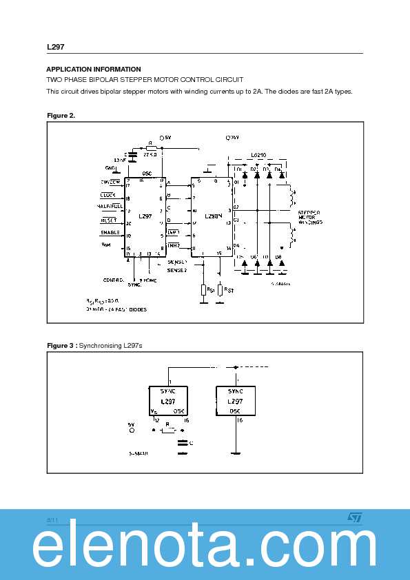 L297 Datasheet PDF (165 KB) STMicroelectronics | Pobierz z Elenota.pl