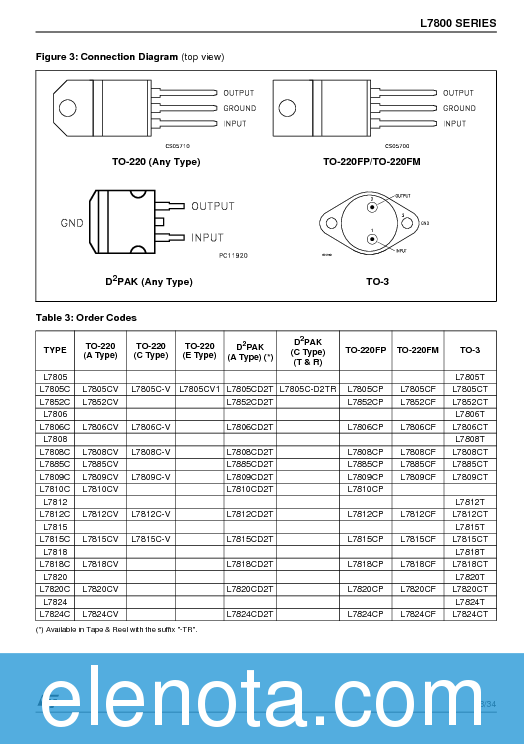 L7812 Datasheet PDF (1.76 MB) STMicroelectronics | Pobierz z Elenota.pl