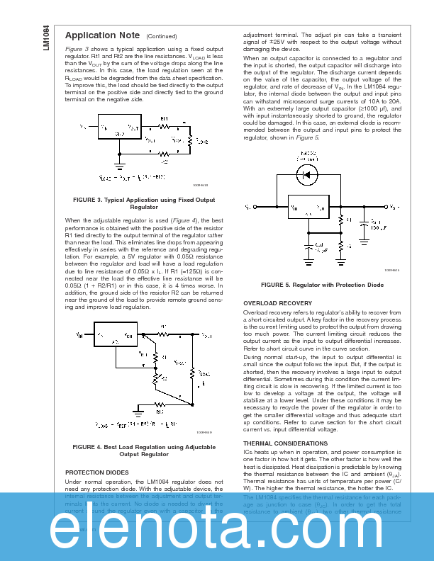 LM1084 Datasheet PDF (751 KB) National Semiconductor | Pobierz z Elenota.pl