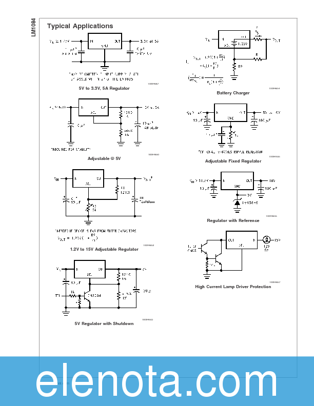 LM1084 Datasheet PDF (751 KB) National Semiconductor | Pobierz z Elenota.pl