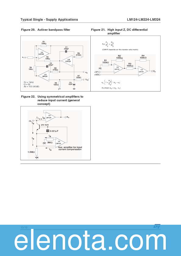 LM124 Datasheet PDF (857 KB) STMicroelectronics | Pobierz z Elenota.pl