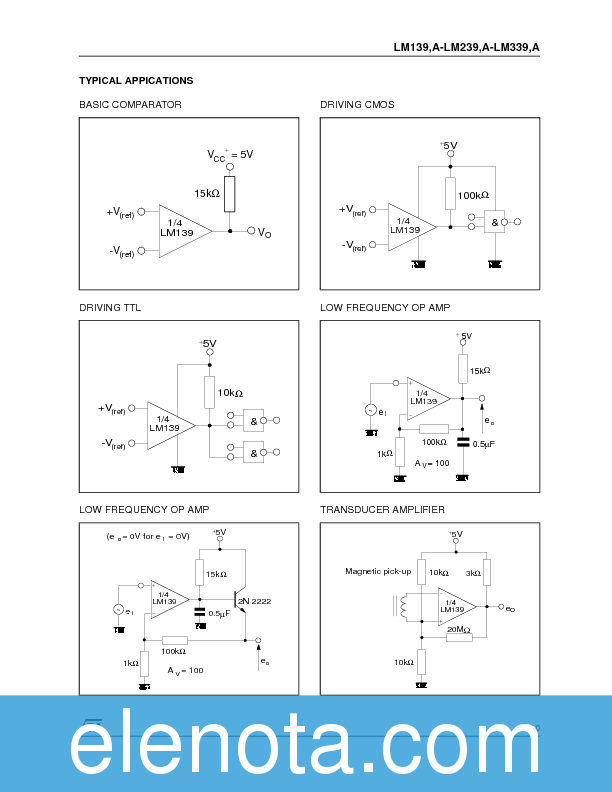LM239 Datasheet PDF (169 KB) STMicroelectronics | Pobierz z Elenota.pl