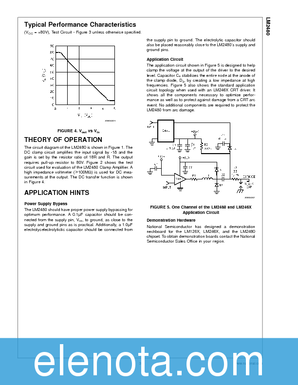 LM2480 Datasheet PDF (85 KB) National Semiconductor | Pobierz z Elenota.pl