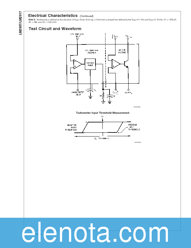 LM2907 Datasheet PDF (712 KB) National Semiconductor | Pobierz z Elenota.pl