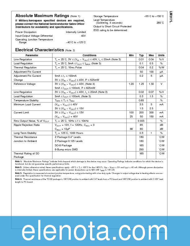 LM317LZ Datasheet PDF (445 KB) National Semiconductor | Pobierz z ...