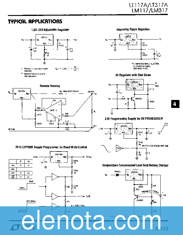 LM317 Datasheet PDF (547 KB) Linear Technology | Pobierz z Elenota.pl
