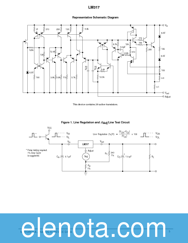 LM317 Datasheet PDF (185 KB) Motorola | Pobierz z Elenota.pl