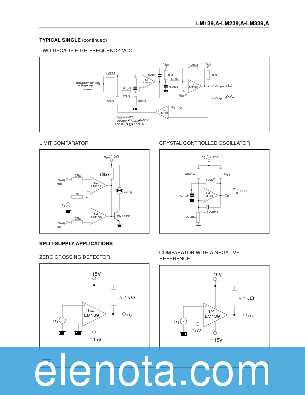 LM339 Datasheet PDF (169 KB) STMicroelectronics | Pobierz z Elenota.pl
