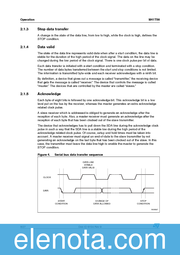 M41T56 Datasheet PDF (478 KB) STMicroelectronics | Pobierz z Elenota.pl