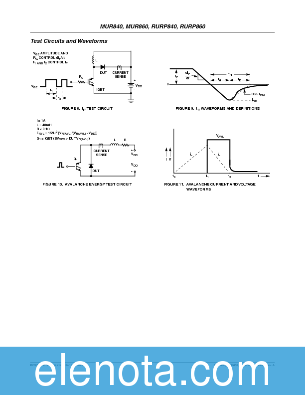 MUR860 Datasheet PDF (70 KB) Fairchild | Pobierz z Elenota.pl