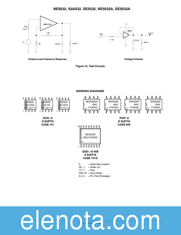 NE5532 Datasheet PDF (171 KB) ON Semiconductor | Pobierz z Elenota.pl