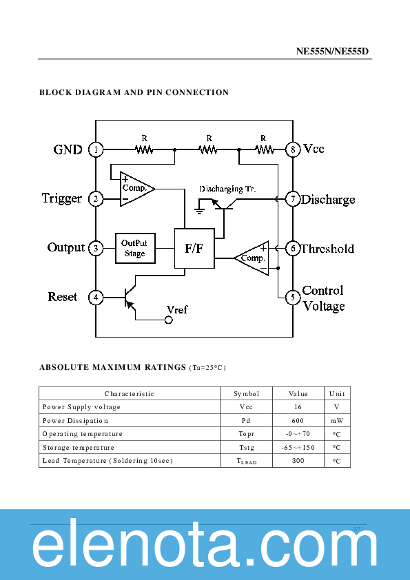 NE555D Datasheet PDF (1.51 MB) Tiger Electronic Co | Pobierz z Elenota.pl