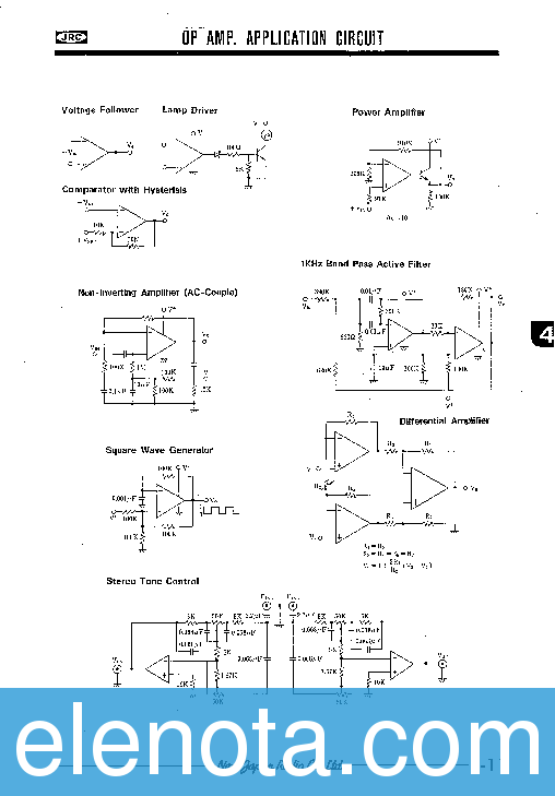 OPERATIONAL AMPLIFIERS Datasheet PDF (85 KB) NJRC Pobierz z Elenota.pl