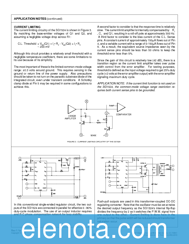SG3524N Datasheet PDF (102 KB) Microsemi | Pobierz z Elenota.pl