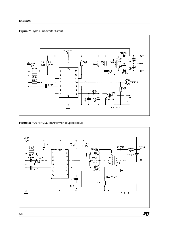 SG3524 Datasheet PDF (546 KB) STMicroelectronics | Pobierz z Elenota.pl