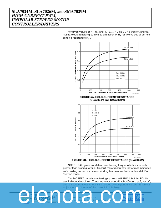 SLA7024M Datasheet PDF (205 KB) Allegro | Pobierz z Elenota.pl