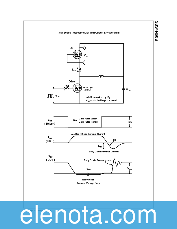SSS4N60B Datasheet PDF (674 KB) Fairchild | Pobierz z Elenota.pl