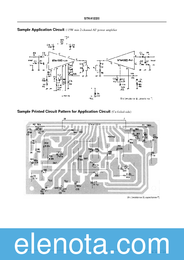 STK4122II Datasheet PDF (246 KB) Sanyo | Pobierz z Elenota.pl