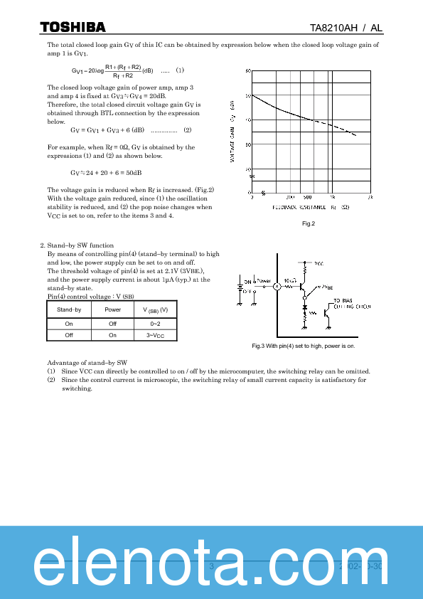TA8210AH Datasheet PDF (0.97 MB) Toshiba | Pobierz z Elenota.pl