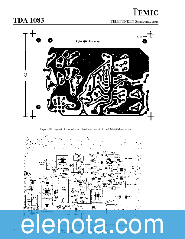 TDA1083 Datasheet PDF (437 KB) Temic | Pobierz z Elenota.pl