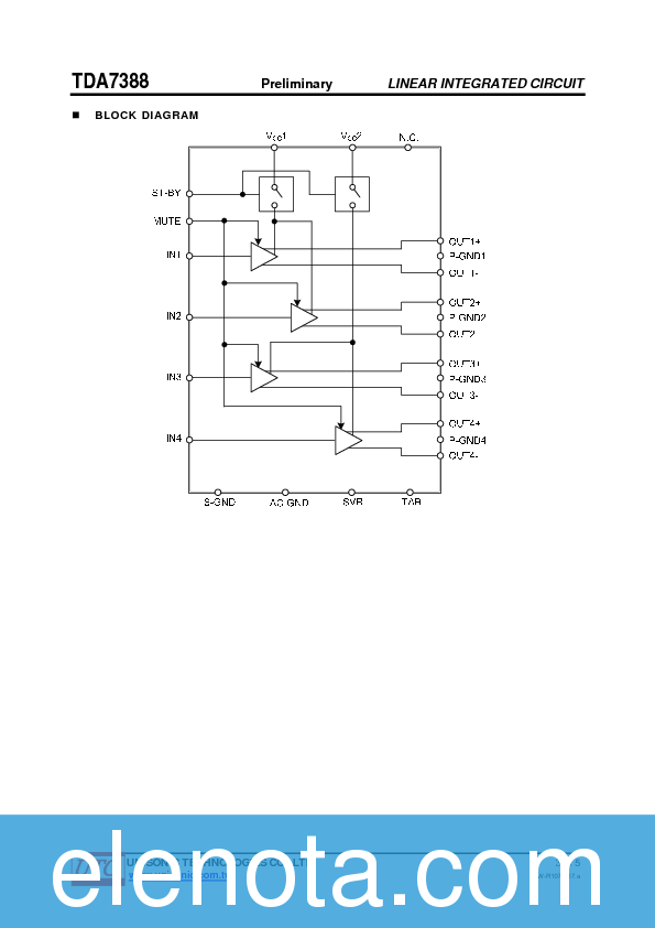 TDA7388 Datasheet PDF (189 KB) Unisonic Technologies | Pobierz z Elenota.pl
