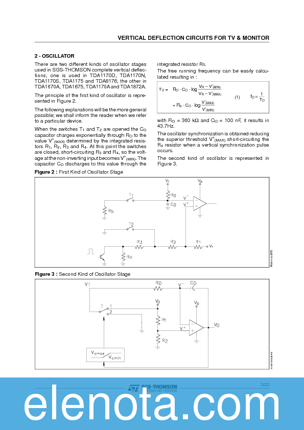 TDA8170 Datasheet PDF (811 KB) STMicroelectronics | Pobierz z Elenota.pl