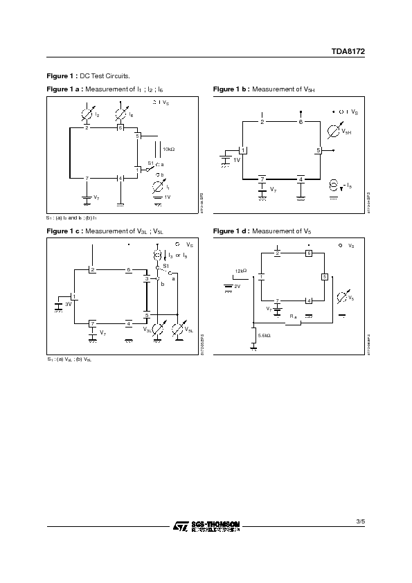 TDA8172 Datasheet PDF (60 KB) STMicroelectronics | Pobierz z Elenota.pl