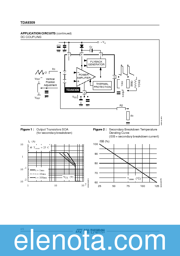 TDA9309 Datasheet PDF (62 KB) STMicroelectronics | Pobierz z Elenota.pl