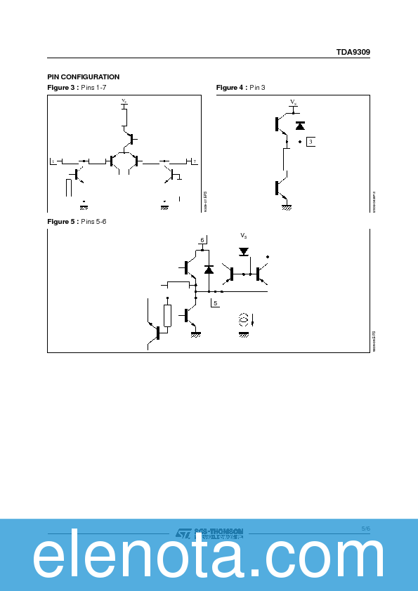 TDA9309 Datasheet PDF (62 KB) STMicroelectronics | Pobierz z Elenota.pl