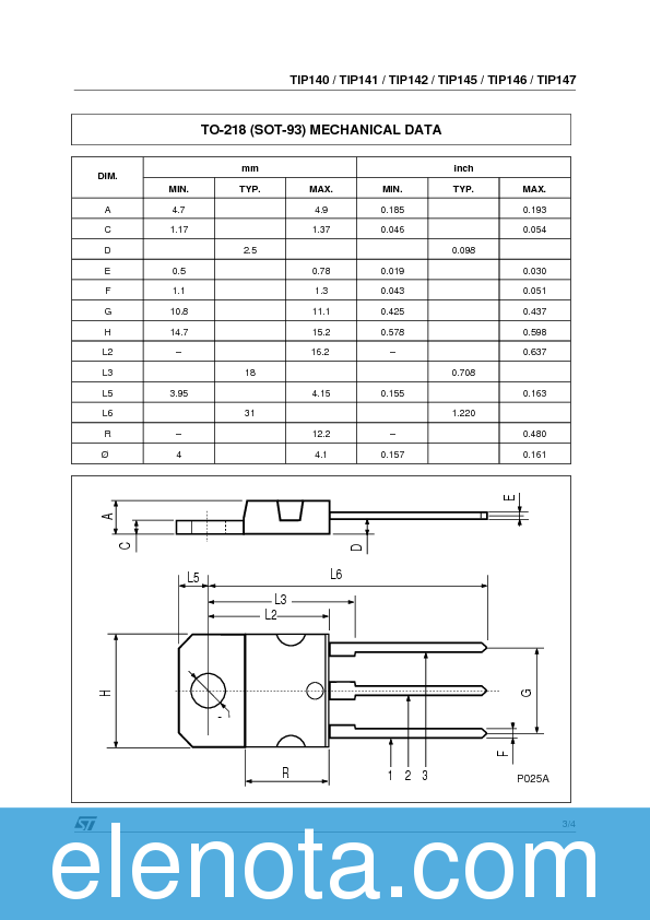 TIP140 Datasheet PDF (48 KB) STMicroelectronics | Pobierz z Elenota.pl