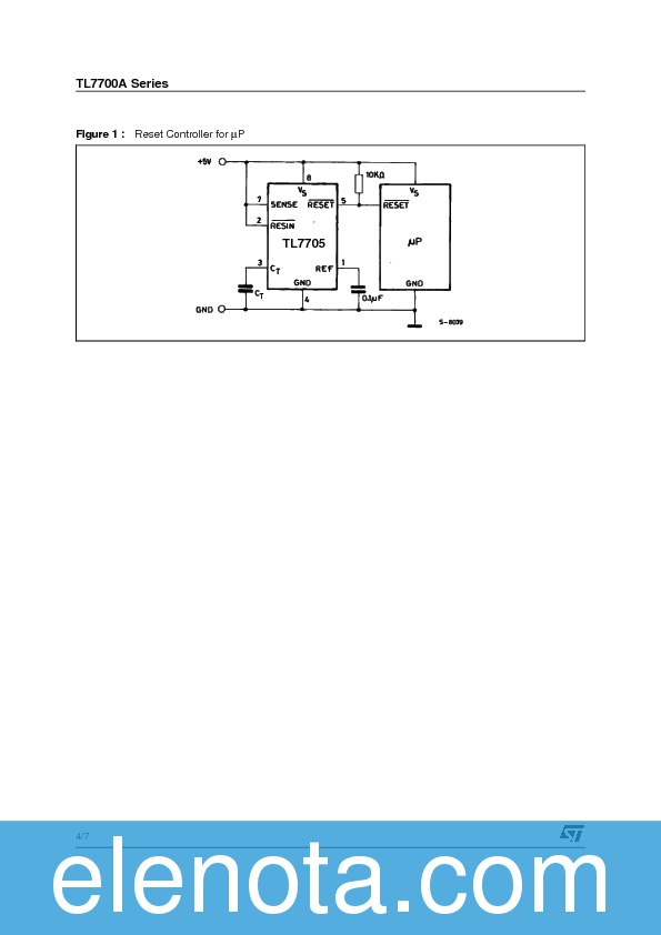 TL7702 Datasheet PDF (393 KB) STMicroelectronics | Pobierz z Elenota.pl