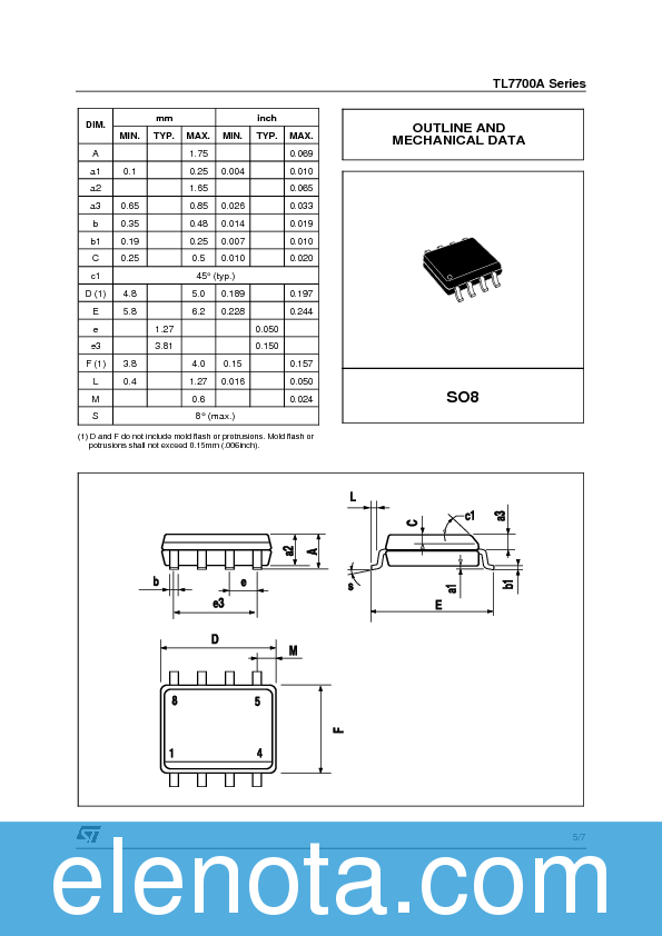 TL7702 Datasheet PDF (393 KB) STMicroelectronics | Pobierz z Elenota.pl