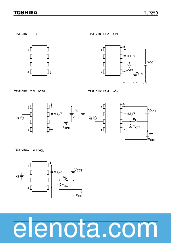 TLP250 Datasheet PDF (335 KB) Toshiba Pobierz z Elenota.pl