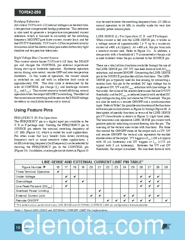 TOP247YN Datasheet PDF (4.19 MB) Noname | Pobierz z Elenota.pl