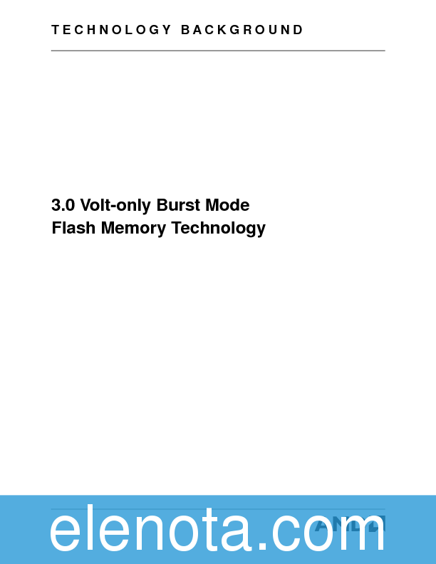 TECHNOLOGY BACKGROUND Datasheet PDF (73 KB) AMD | Pobierz z Elenota.pl