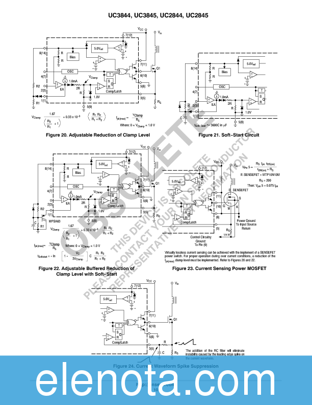 UC2845 Datasheet PDF (617 KB) ON Semiconductor | Pobierz z Elenota.pl