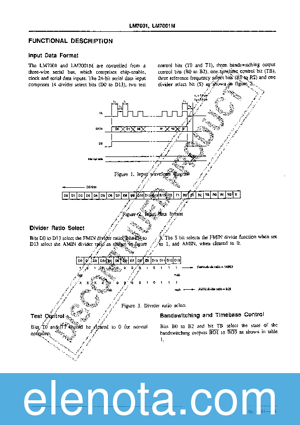 LM7001 Datasheet PDF (256 KB) Sanyo | Pobierz z Elenota.pl