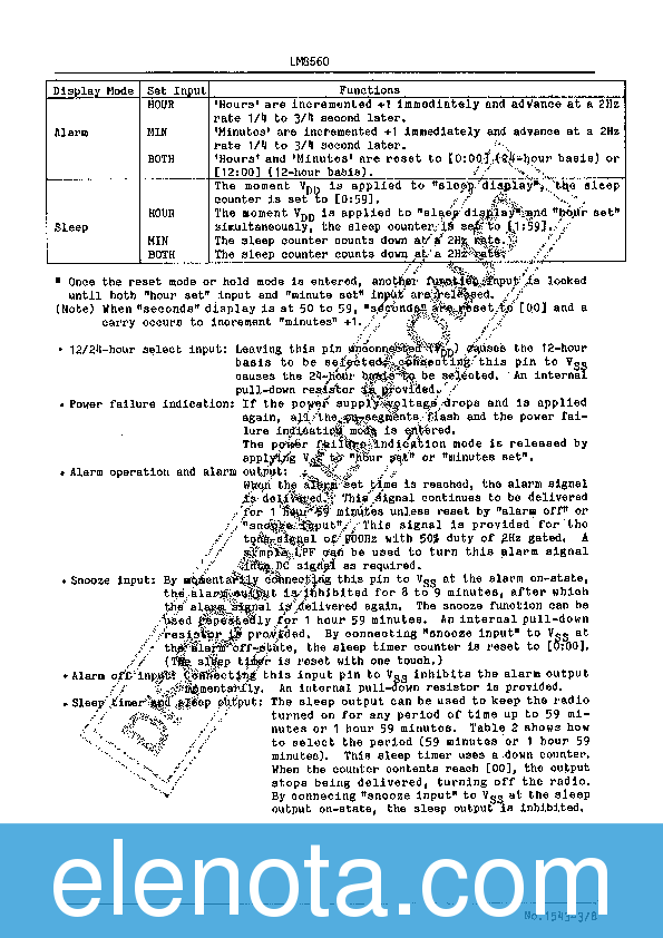 LM8560 Datasheet PDF (373 KB) Sanyo | Pobierz z Elenota.pl