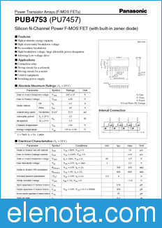 Panasonic (PU7457) datasheet
