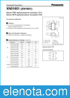 Panasonic (XN1601) datasheet