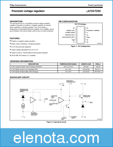 NXP Semiconductors μA723 datasheet